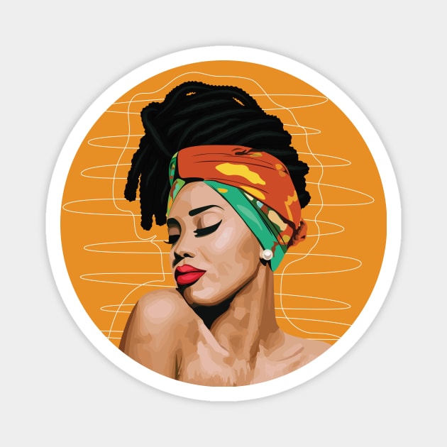 Beautiful African Colors Magnet by EJgraphics